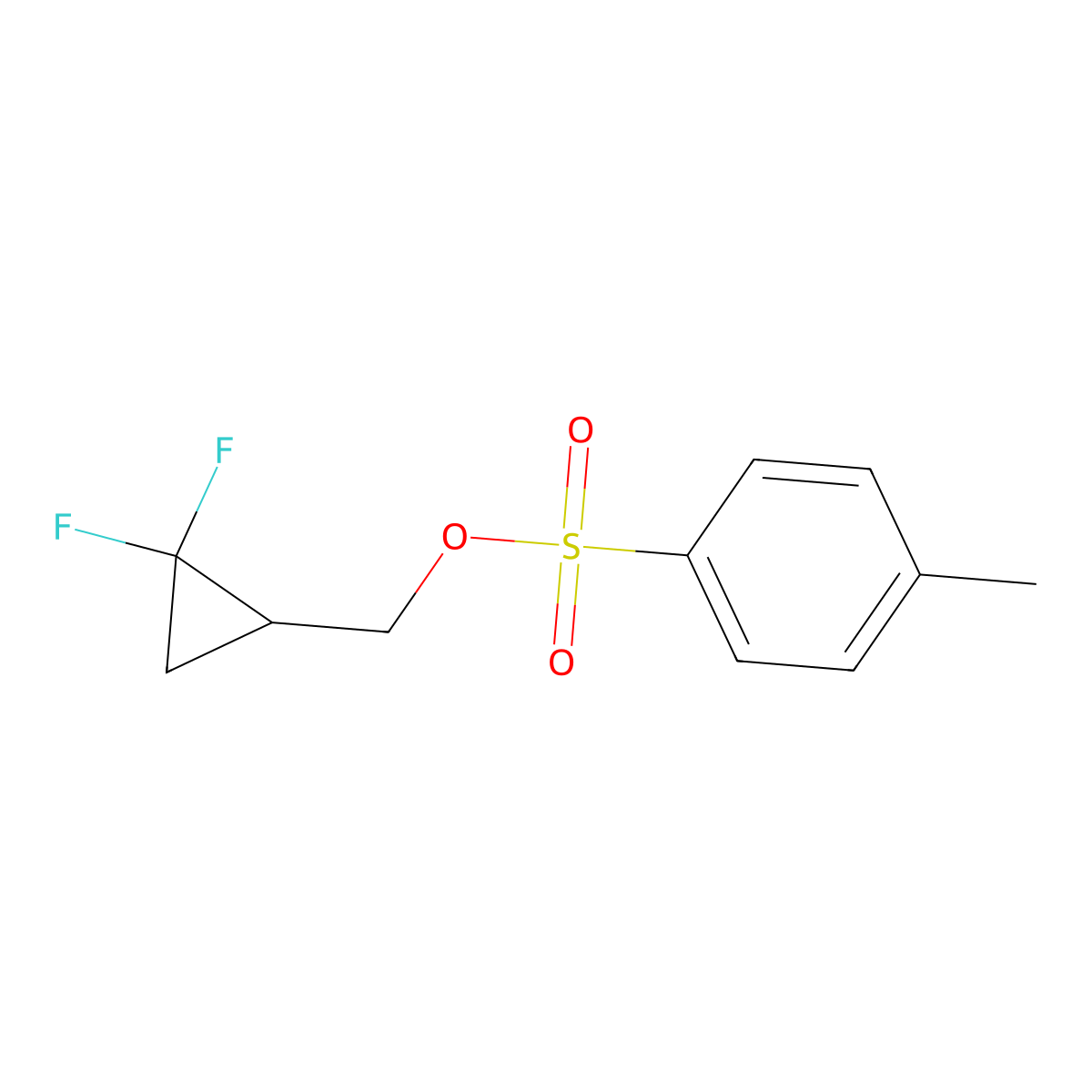 (2,2-Difluorocyclopropyl)methyl tosylate molecular structure, CAS 219859-71-9