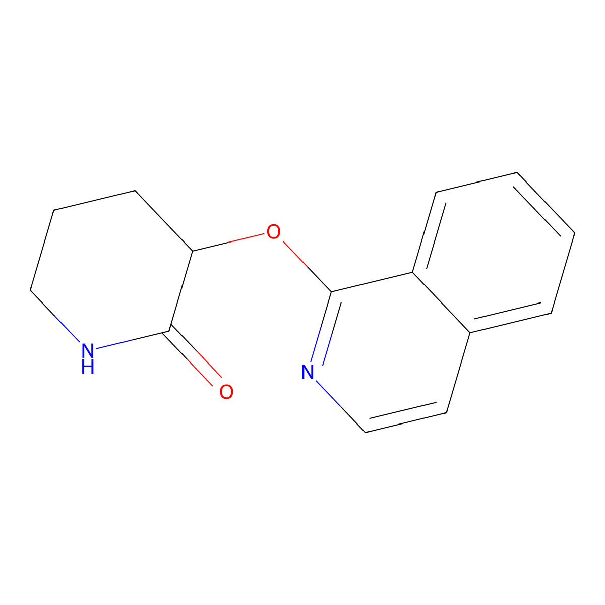 3-(Isoquinolin-1-yloxy)piperidin-2-one molecular structure, CAS 2198618-26-5