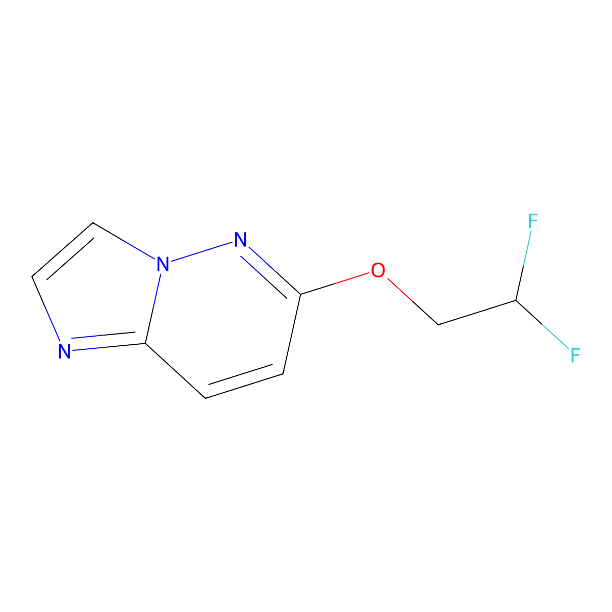6-(2,2-Difluoroethoxy)imidazo[1,2-b]pyridazine molecular structure, CAS 2198643-87-5