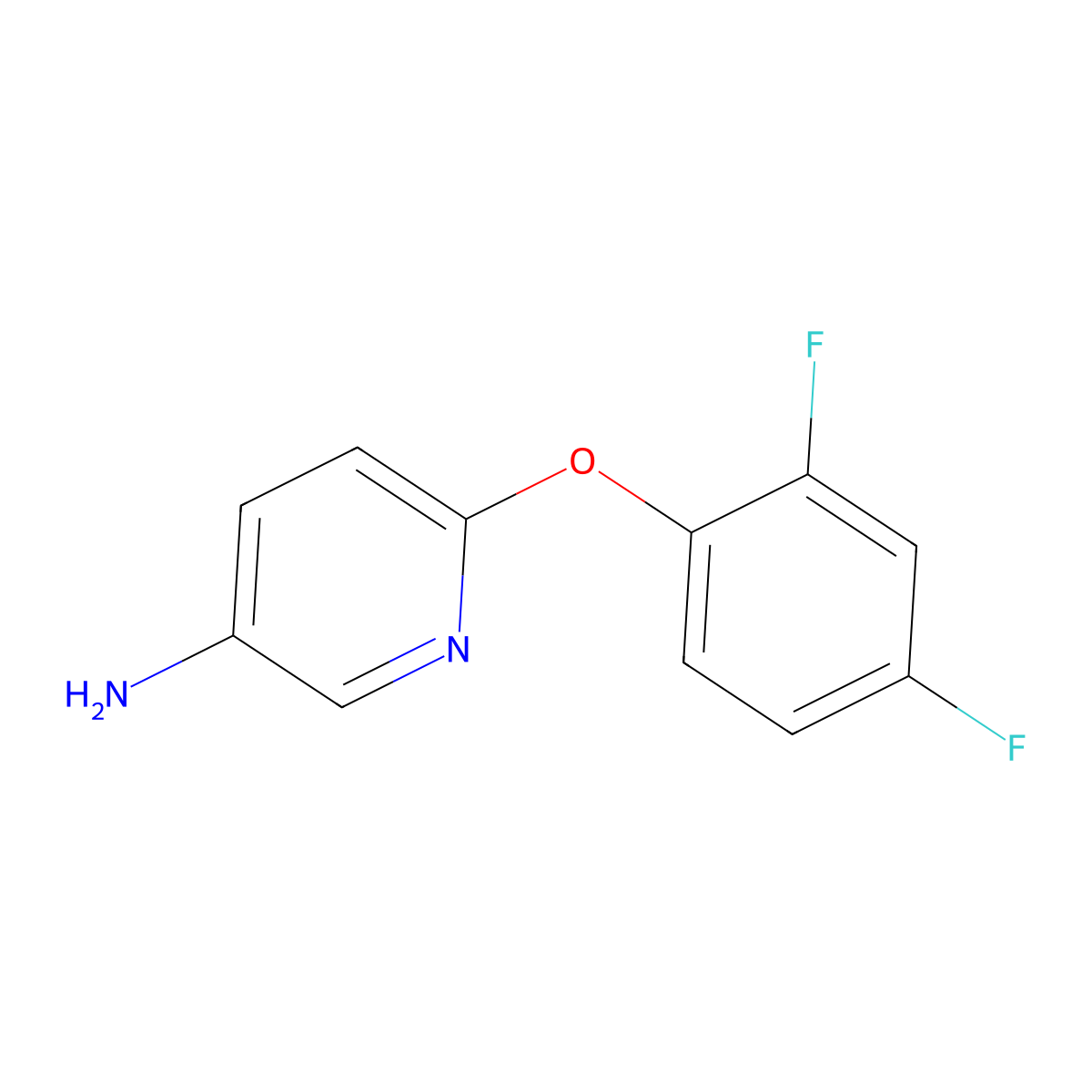 6-(2,4-Difluorophenoxy)pyridin-3-amine molecular structure, CAS 219865-86-8