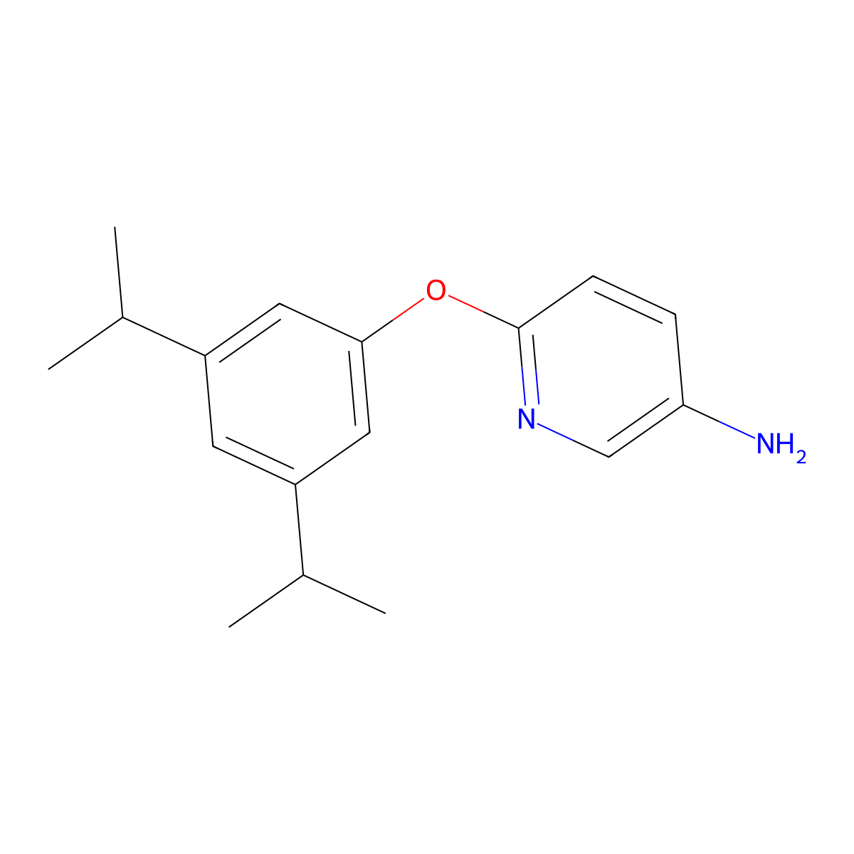6-(3,5-Diisopropylphenoxy)pyridin-3-amine molecular structure, CAS 219865-98-2