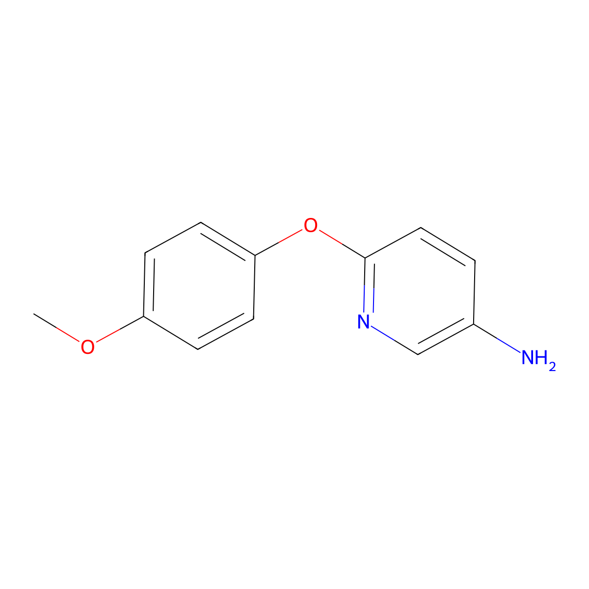 6-(4-Methoxyphenoxy)pyridin-3-amine molecular structure, CAS 219865-99-3