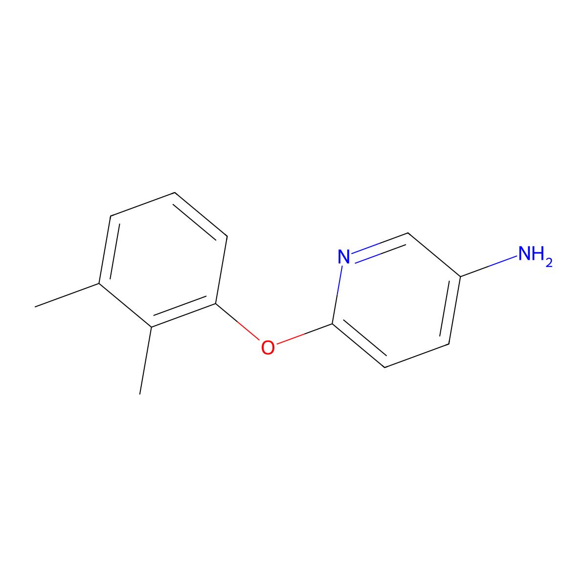 6-(2,3-Dimethylphenoxy)pyridin-3-amine molecular structure, CAS 219866-00-9