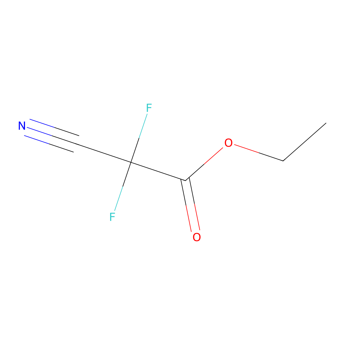 Ethyl 2-cyano-2,2-difluoroacetate molecular structure, CAS 219866-72-5