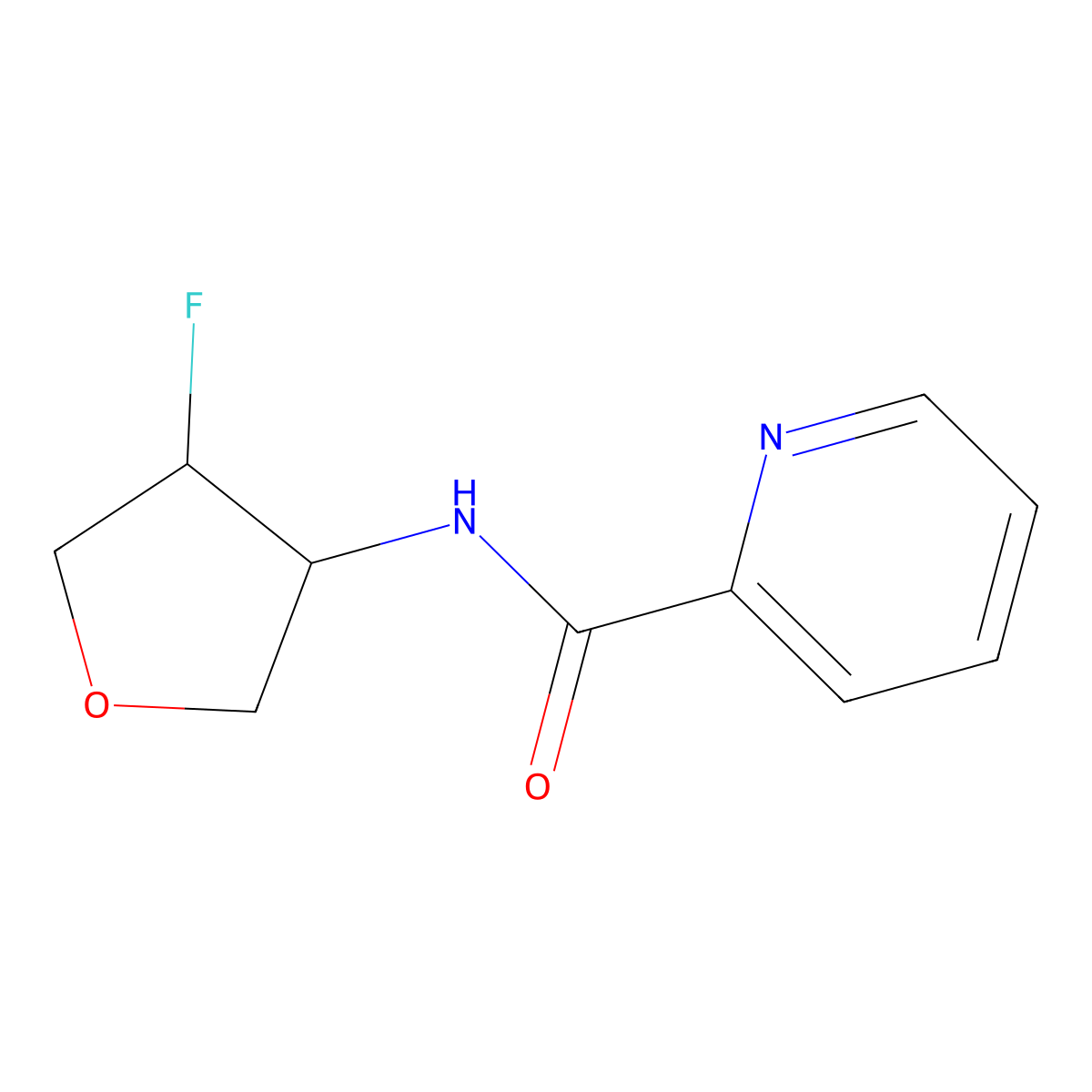 N-(4-fluorooxolan-3-yl)pyridine-2-carboxamide molecular structure, CAS 2198662-99-4
