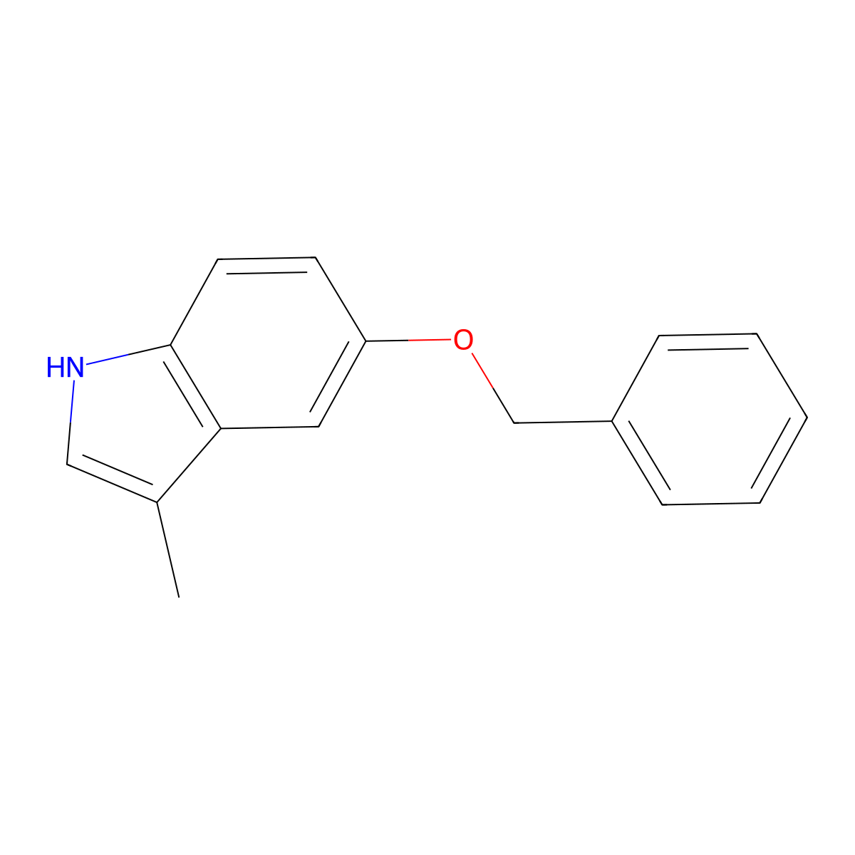5-(Benzyloxy)-3-methyl-1H-indole molecular structure, CAS 21987-24-6