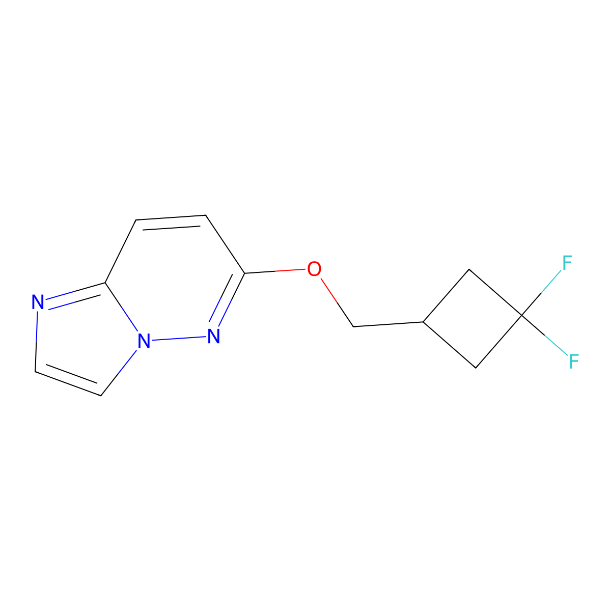 6-[(3,3-Difluorocyclobutyl)methoxy]imidazo[1,2-b]pyridazine molecular structure, CAS 2198749-08-3