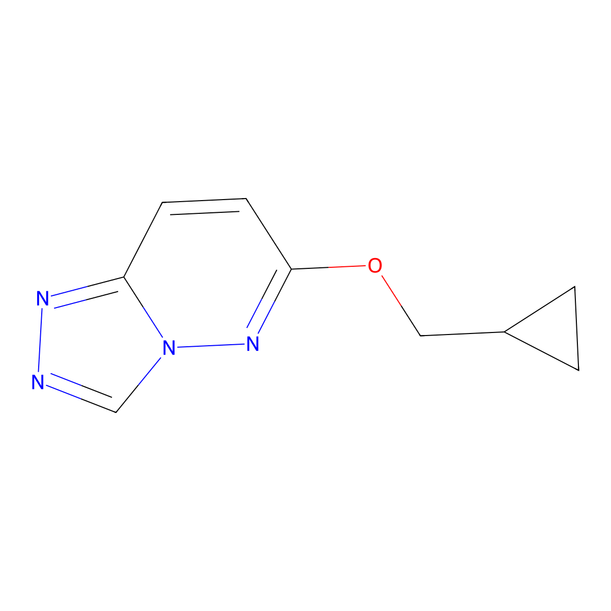 6-(Cyclopropylmethoxy)-[1,2,4]triazolo[4,3-b]pyridazine molecular structure, CAS 2198749-69-6