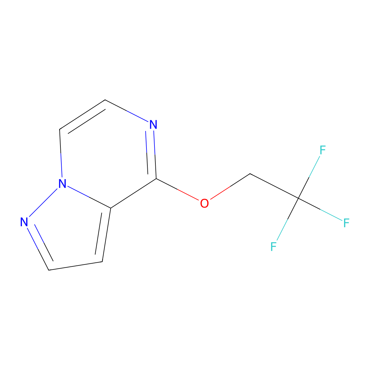 4-(2,2,2-Trifluoroethoxy)pyrazolo[1,5-a]pyrazine molecular structure, CAS 2198767-31-4