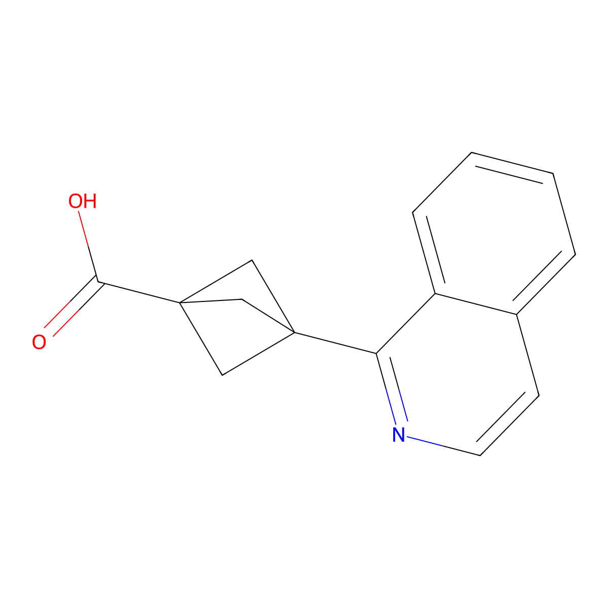 3-(Isoquinolin-1-yl)bicyclo[1.1.1]pentane-1-carboxylic acid molecular structure, CAS 2198774-75-1