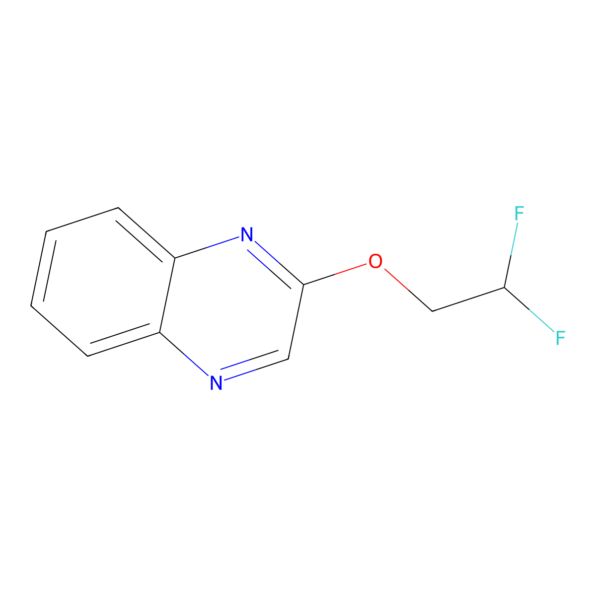 2-(2,2-Difluoroethoxy)quinoxaline molecular structure, CAS 2198968-73-7