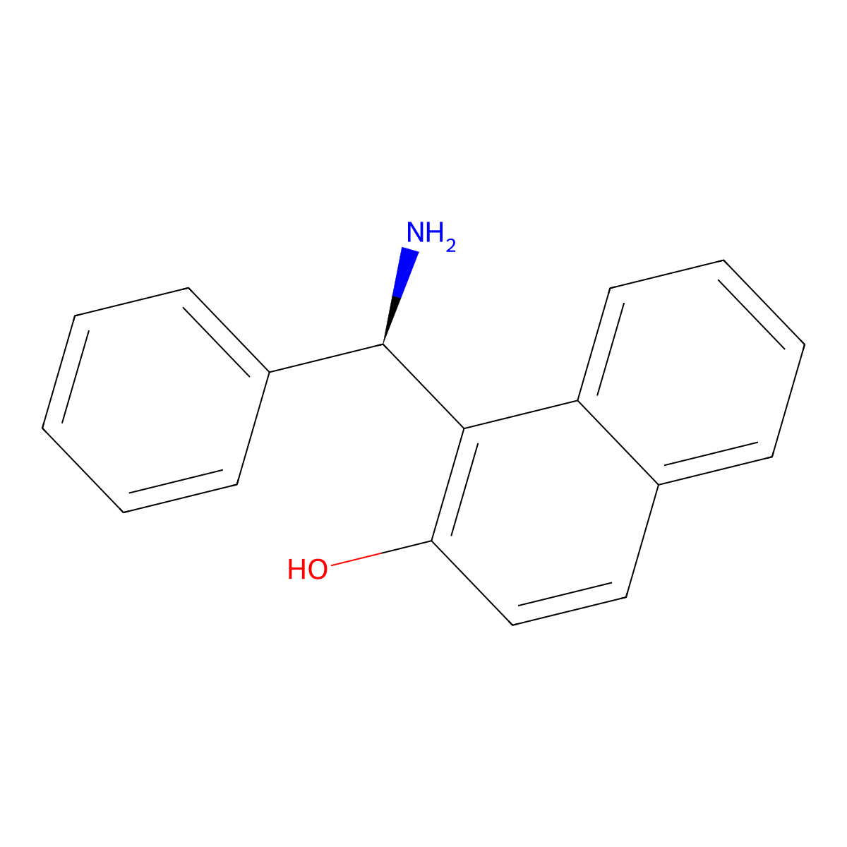 Betti base, (-)- molecular structure, CAS 219897-35-5