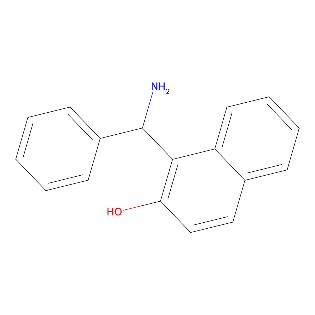 Betti base, (+)- molecular structure, CAS 219897-38-8