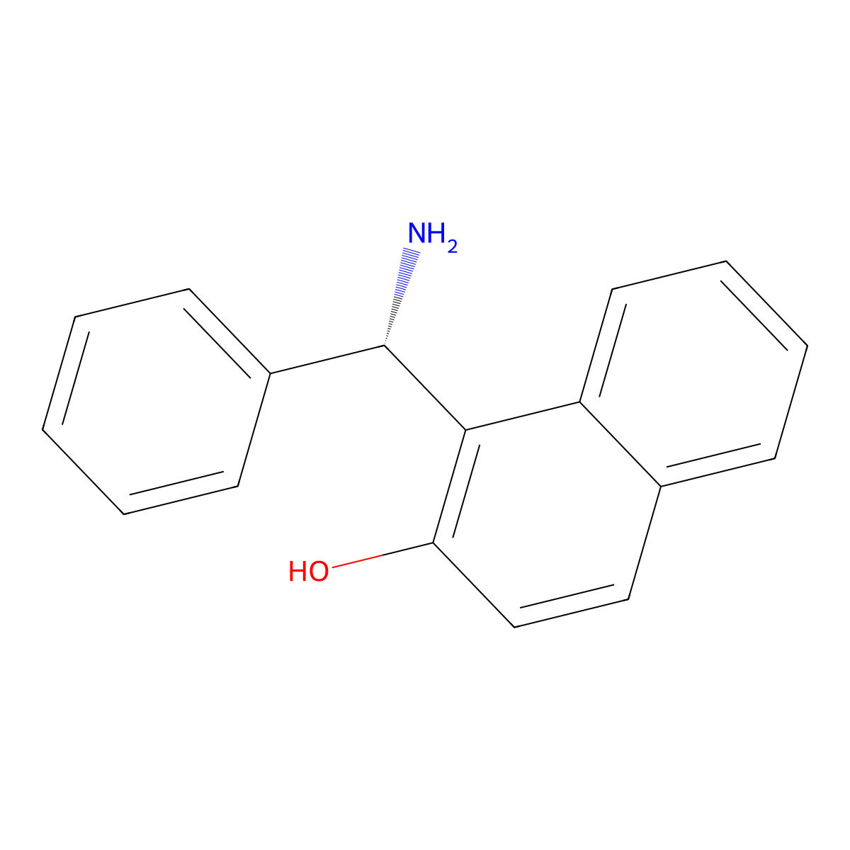 Betti base, (+)- molecular structure, CAS 219897-38-8