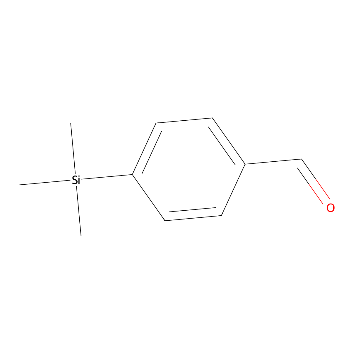 4-(Trimethylsilyl)benzaldehyde molecular structure, CAS 2199-32-8
