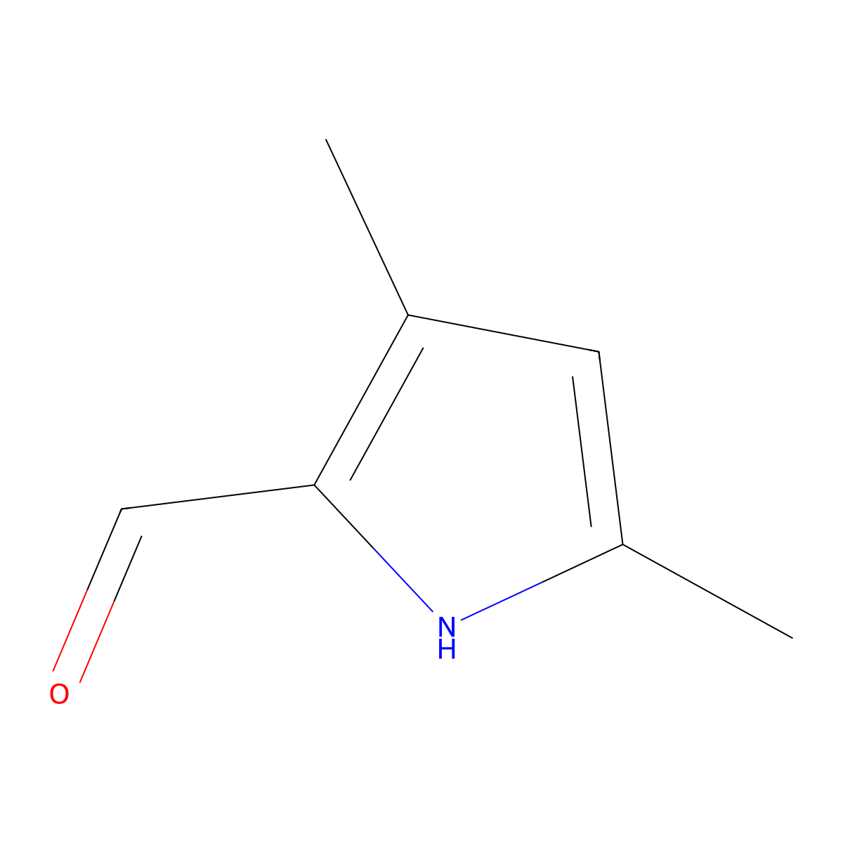 3,5-Dimethyl-1H-pyrrole-2-carbaldehyde molecular structure, CAS 2199-58-8