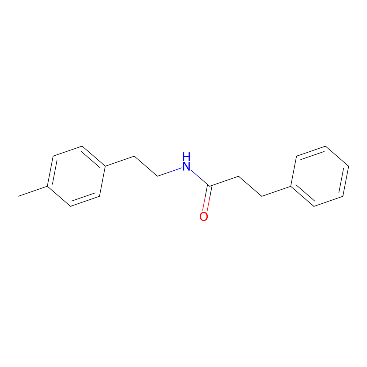 N-[2-(4-methylphenyl)ethyl]-3-phenylpropanamide molecular structure, CAS 2199008-33-6