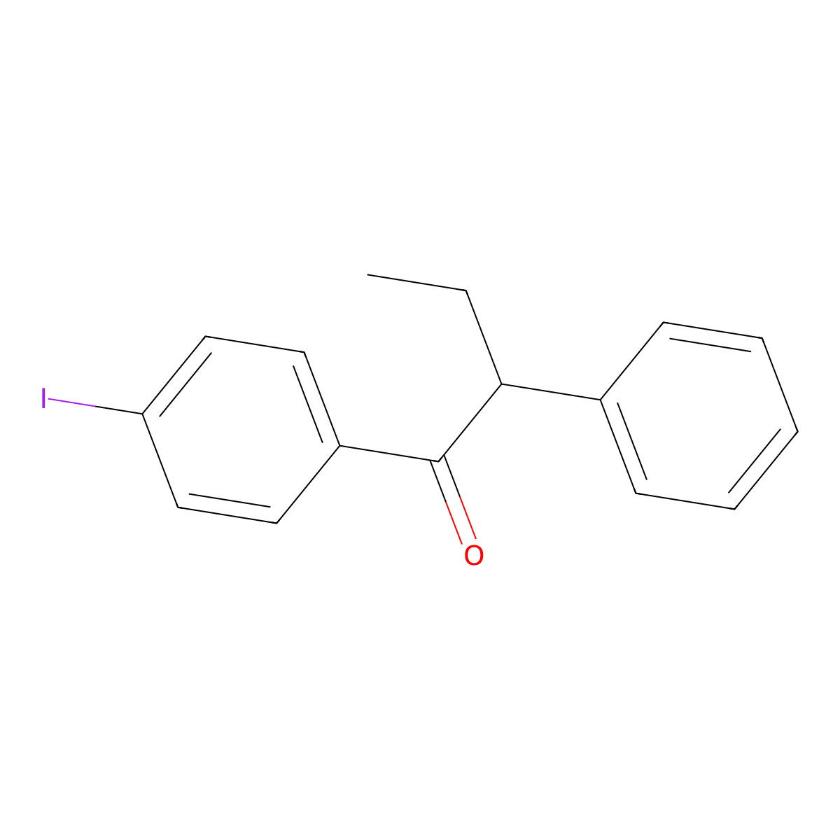 1-(4-Iodophenyl)-2-phenylbutan-1-one molecular structure, CAS 219901-56-1