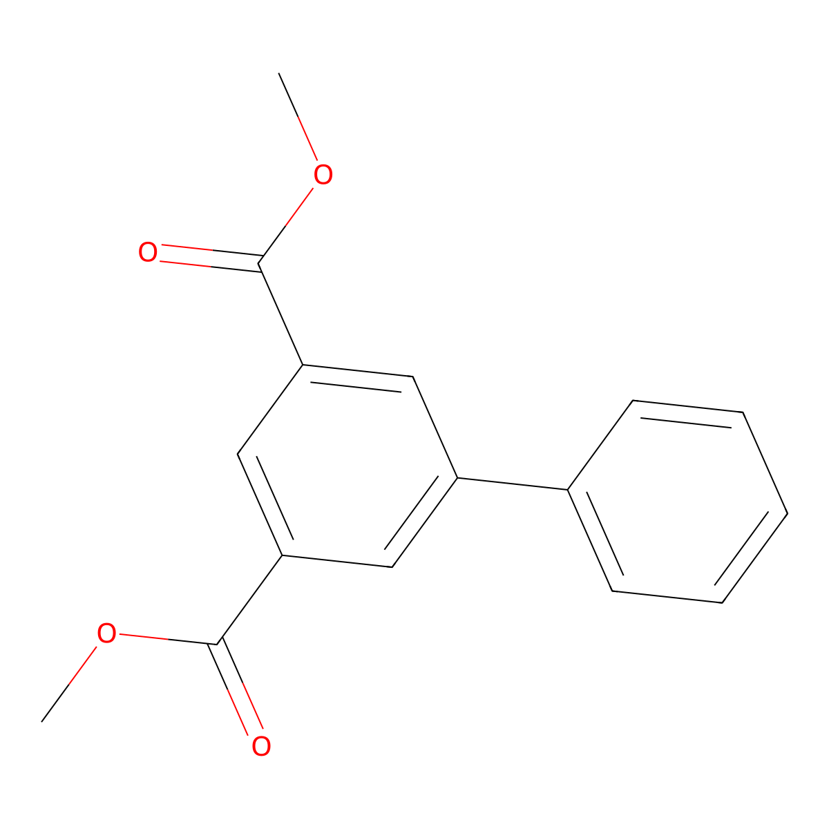 Biphenyl-3,5-dicarboxylic acid dimethyl ester molecular structure, CAS 21991-00-4