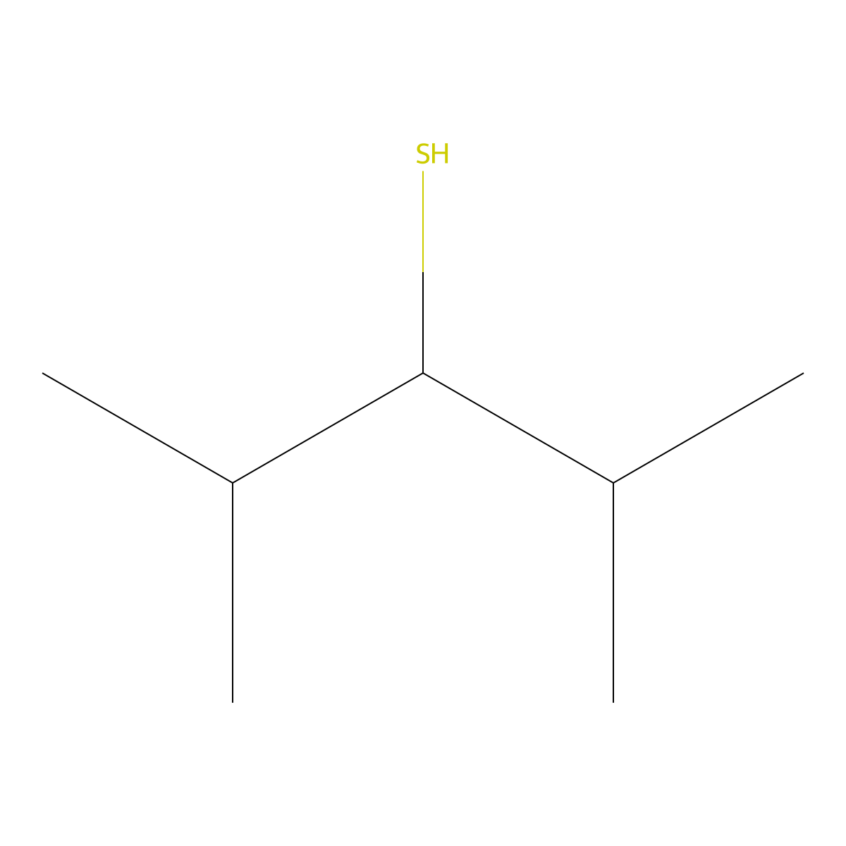 2,4-Dimethylpentane-3-thiol molecular structure, CAS 21991-20-8