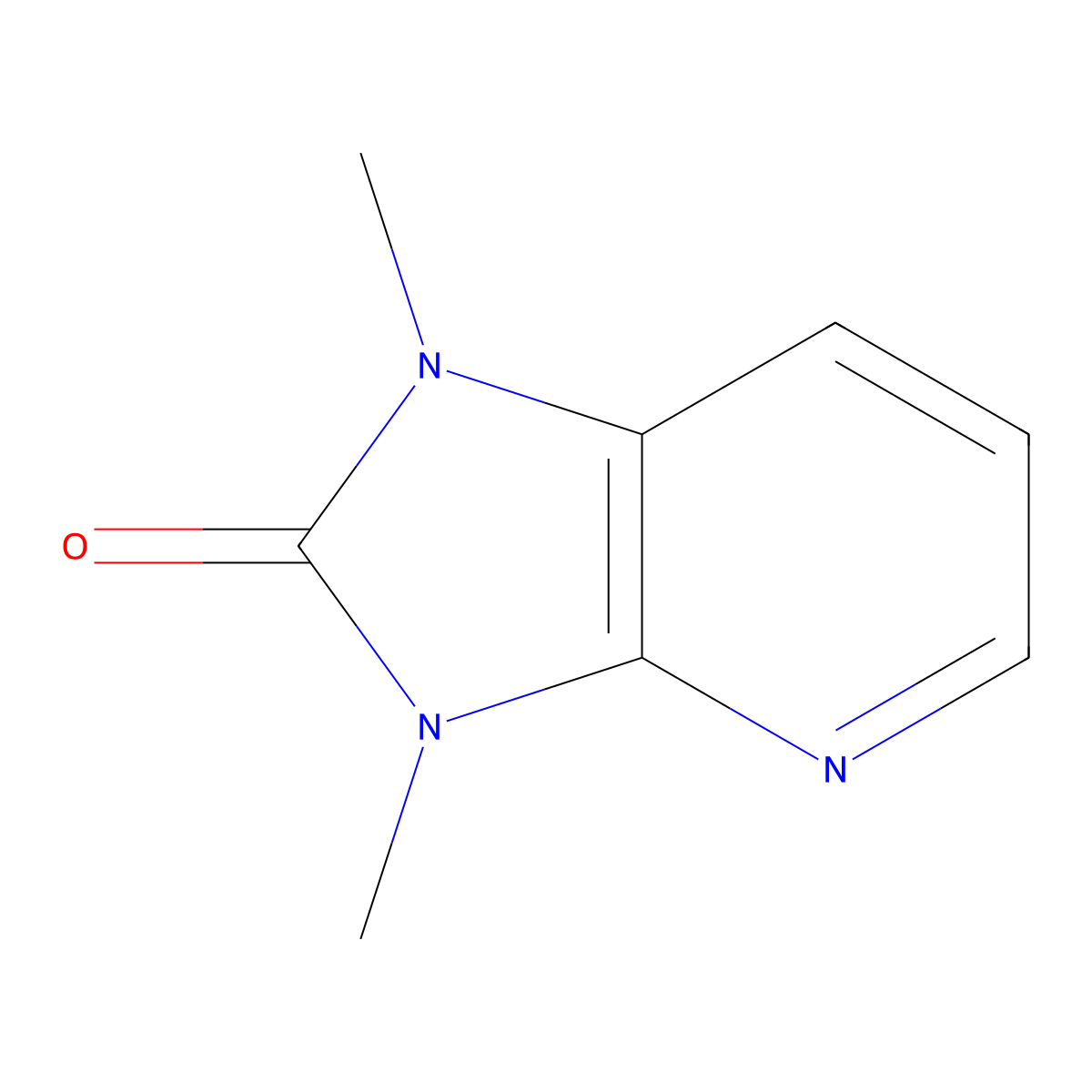 2H-Imidazo[4,5-b]pyridin-2-one, 1,3-dihydro-1,3-dimethyl- molecular structure, CAS 21991-37-7