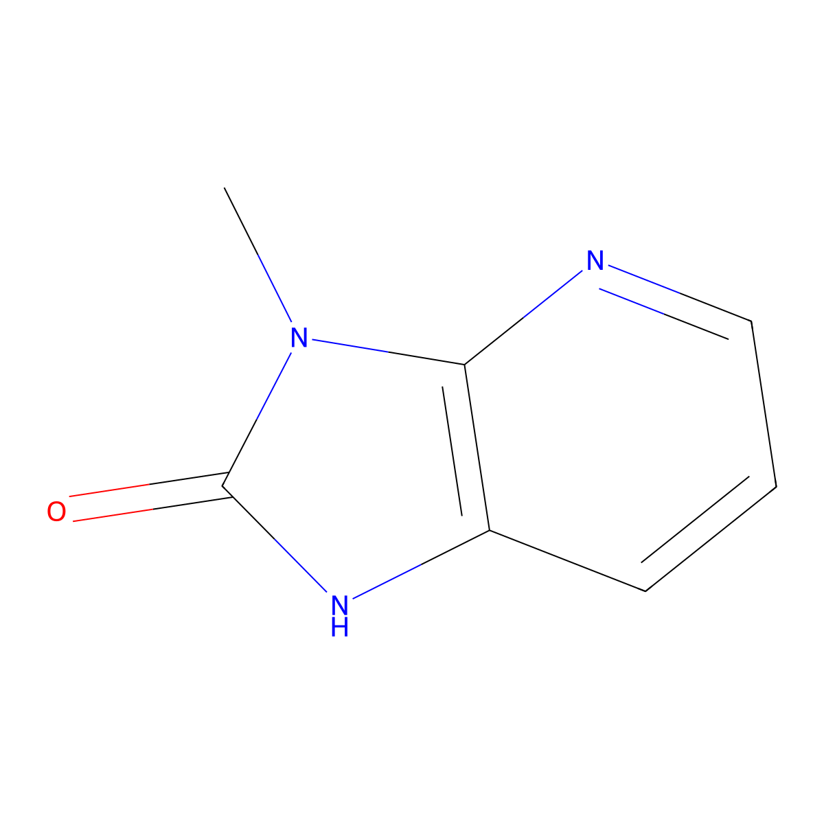 3-Methyl-1H-imidazo[4,5-b]pyridin-2(3H)-one molecular structure, CAS 21991-39-9