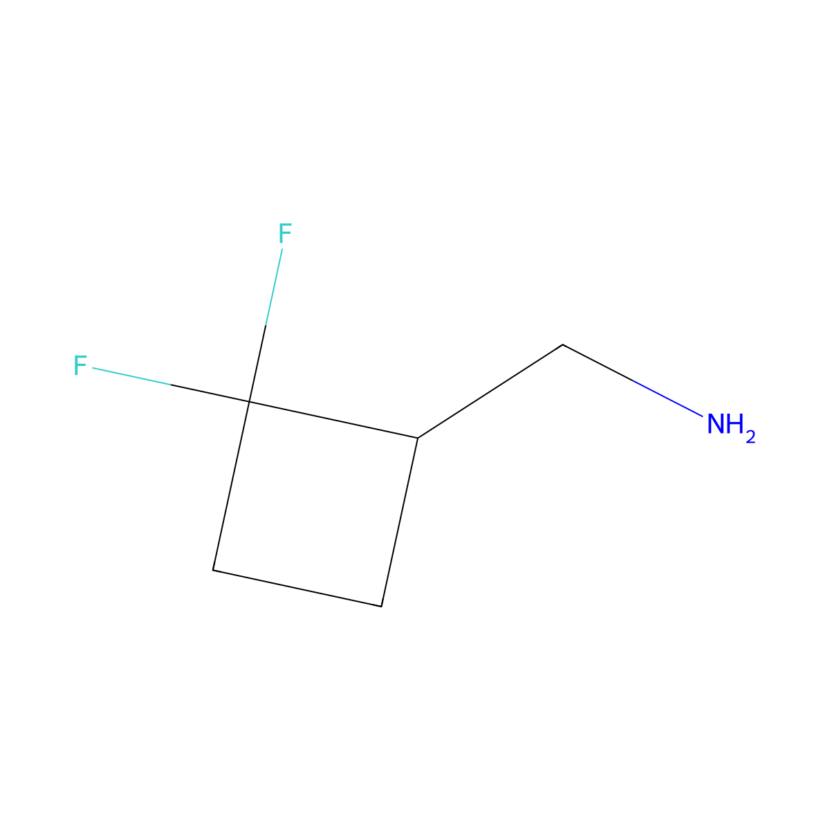 (S)-(2,2-Difluorocyclobutyl)methanamine molecular structure, CAS 2199141-20-1