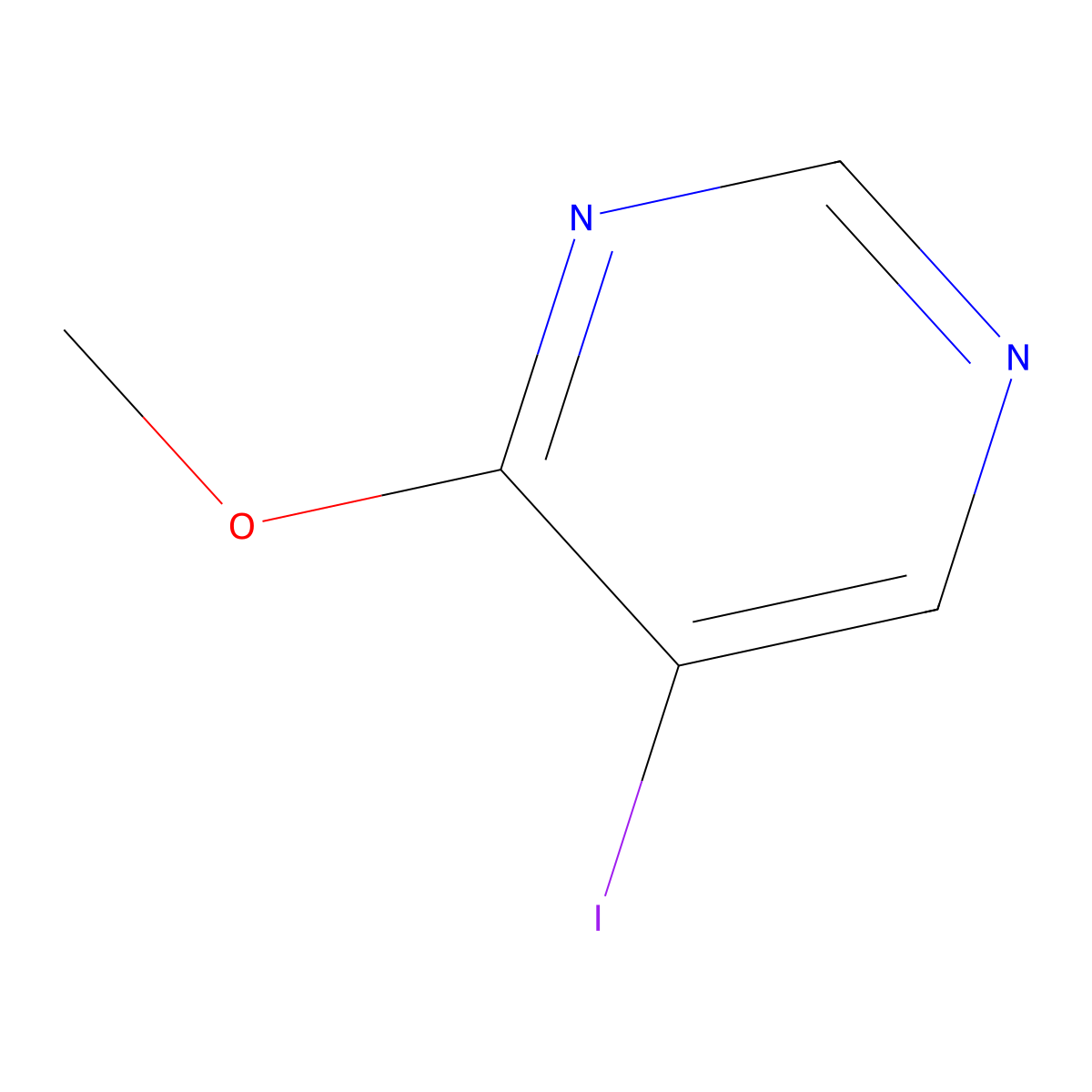 5-Iodo-4-methoxypyrimidine molecular structure, CAS 219915-13-6