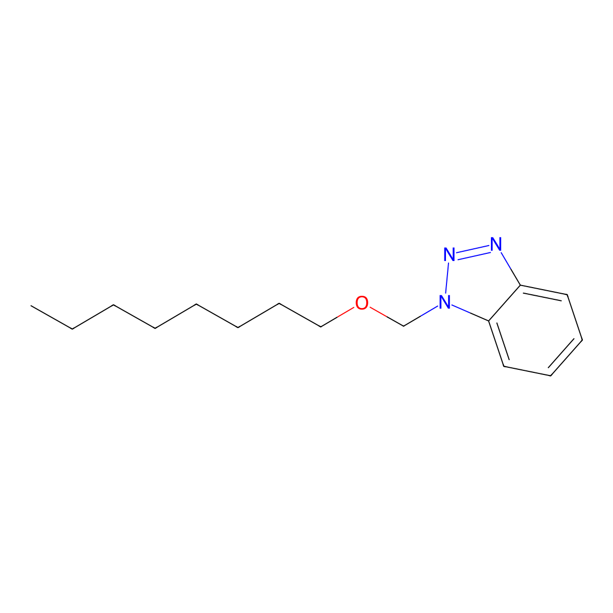 1-[(Octyloxy)methyl]-1H-1,2,3-benzotriazole molecular structure, CAS 219917-81-4