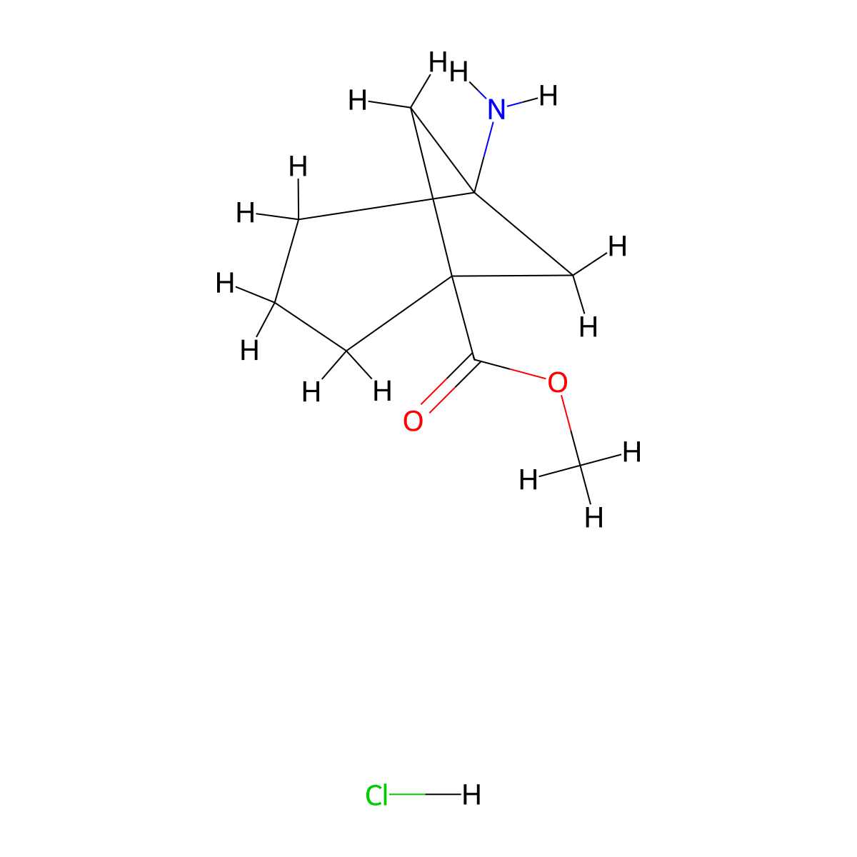 Methyl 5-aminobicyclo[3.1.1]heptane-1-carboxylate hydrochloride molecular structure, CAS 2199182-69-7
