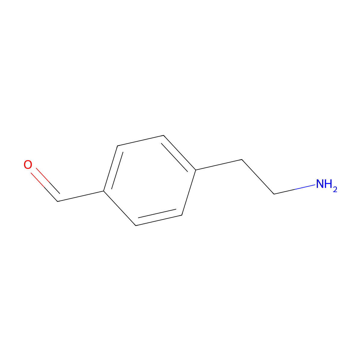 4-(2-Aminoethyl)benzaldehyde molecular structure, CAS 219919-48-9
