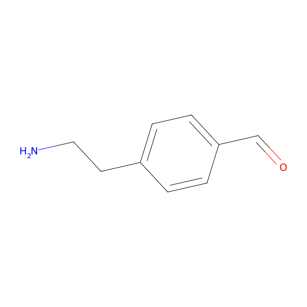 4-(2-Aminoethyl)benzaldehyde molecular structure, CAS 219919-48-9