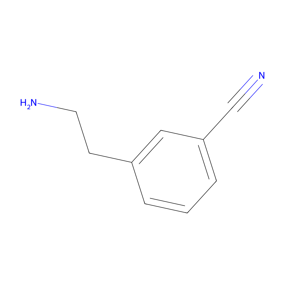 3-(2-Aminoethyl)benzonitrile molecular structure, CAS 219919-49-0