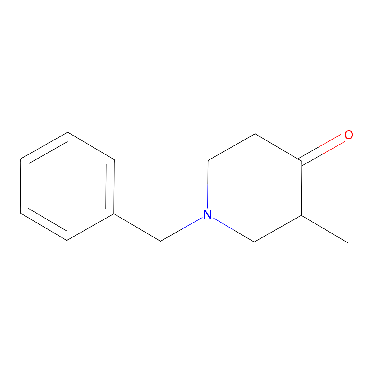(3R)-1-benzyl-3-methylpiperidin-4-one molecular structure, CAS 2199214-87-2