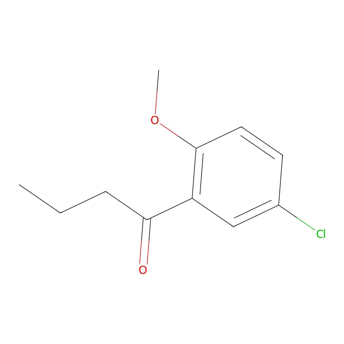 3'-Chloro-6'-methoxybutyrophenone molecular structure, CAS 219922-62-0