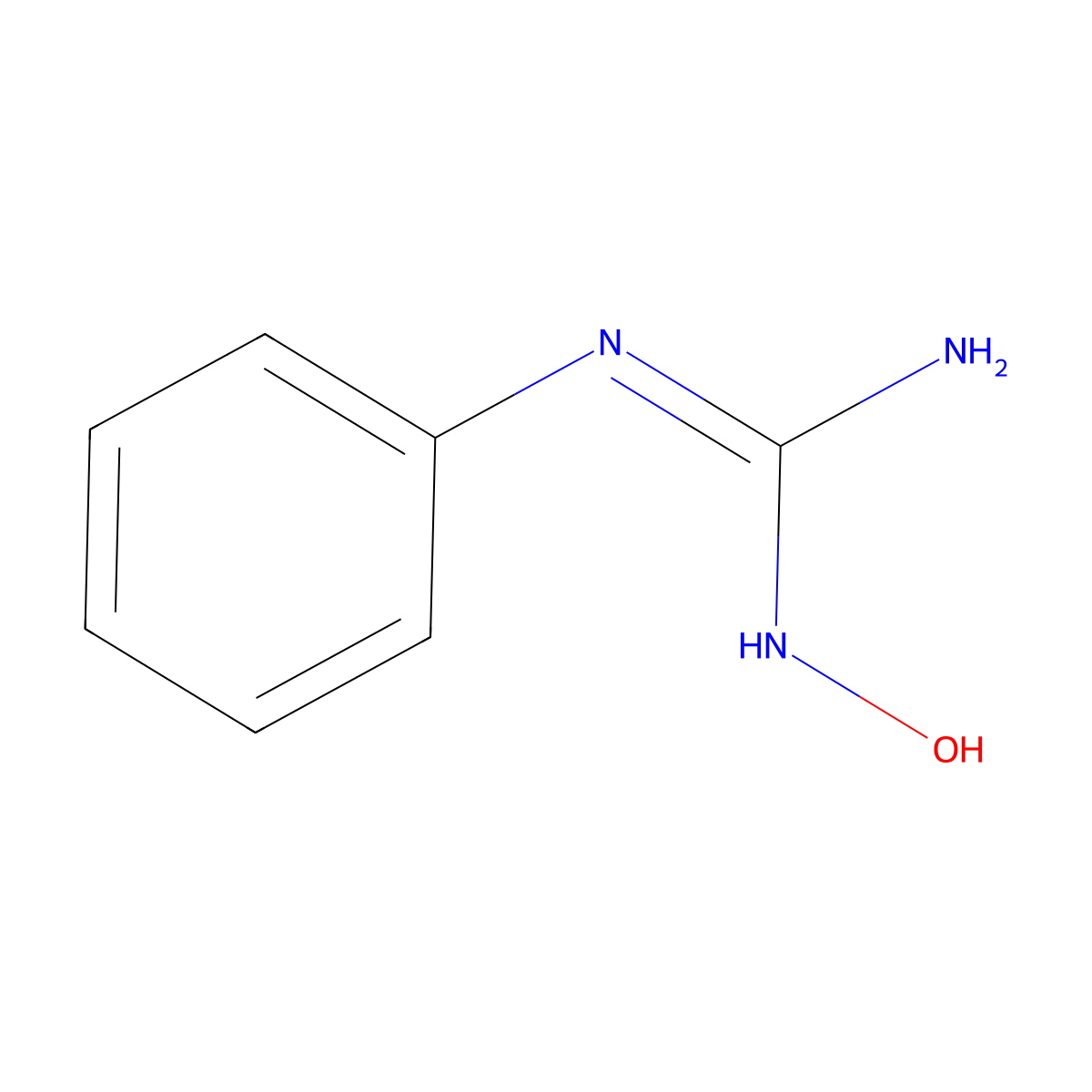 (E)-2-hydroxy-1-phenylguanidine molecular structure, CAS 219924-54-6