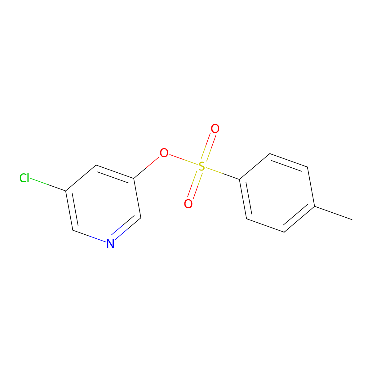 5-Chloropyridin-3-yl 4-methylbenzene-1-sulfonate molecular structure, CAS 219928-65-1