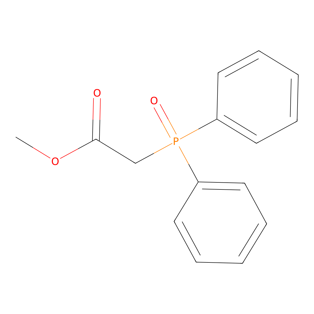 Methyl (diphenylphosphoryl)acetate molecular structure, CAS 21993-16-8