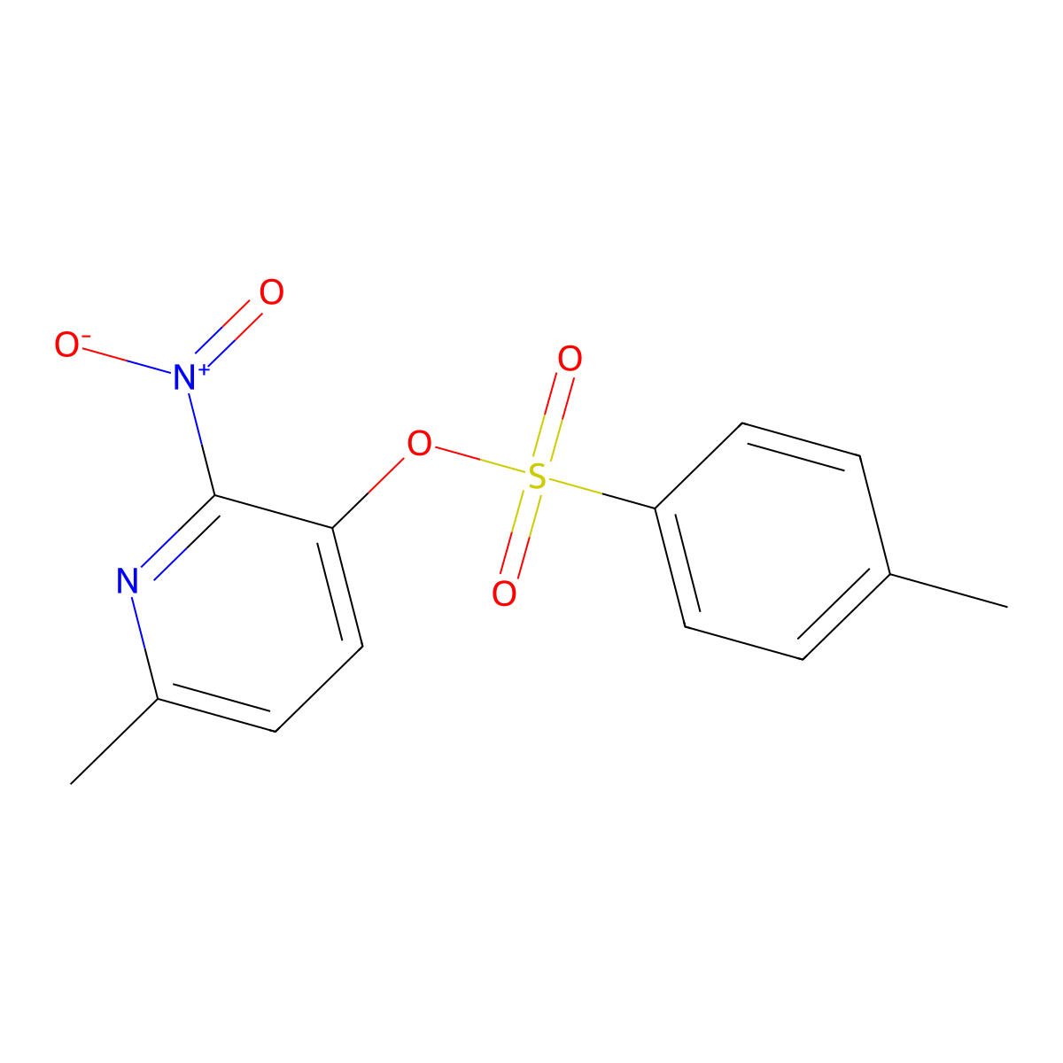 6-Methyl-2-nitropyridin-3-yl 4-methylbenzene-1-sulfonate molecular structure, CAS 219930-84-4