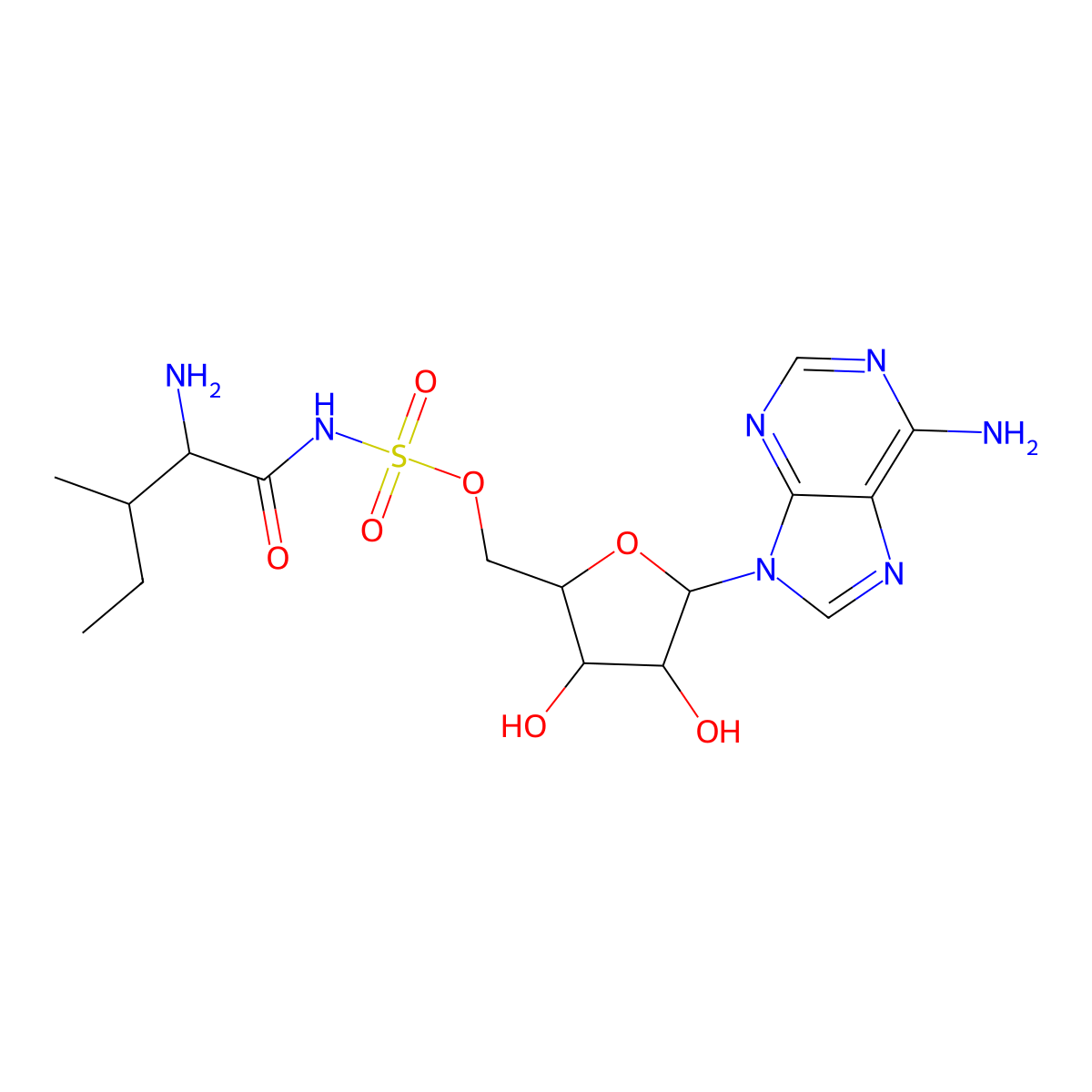 Aminoacyl tRNA synthetase-IN-1 molecular structure, CAS 219931-45-0