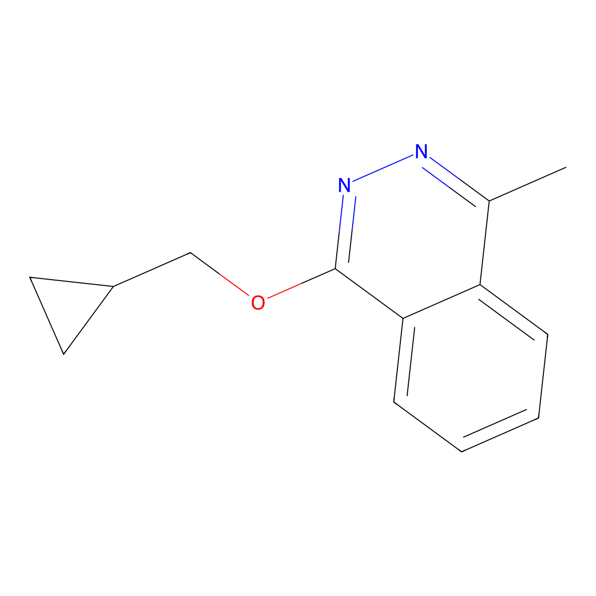 1-(Cyclopropylmethoxy)-4-methylphthalazine molecular structure, CAS 2199320-10-8