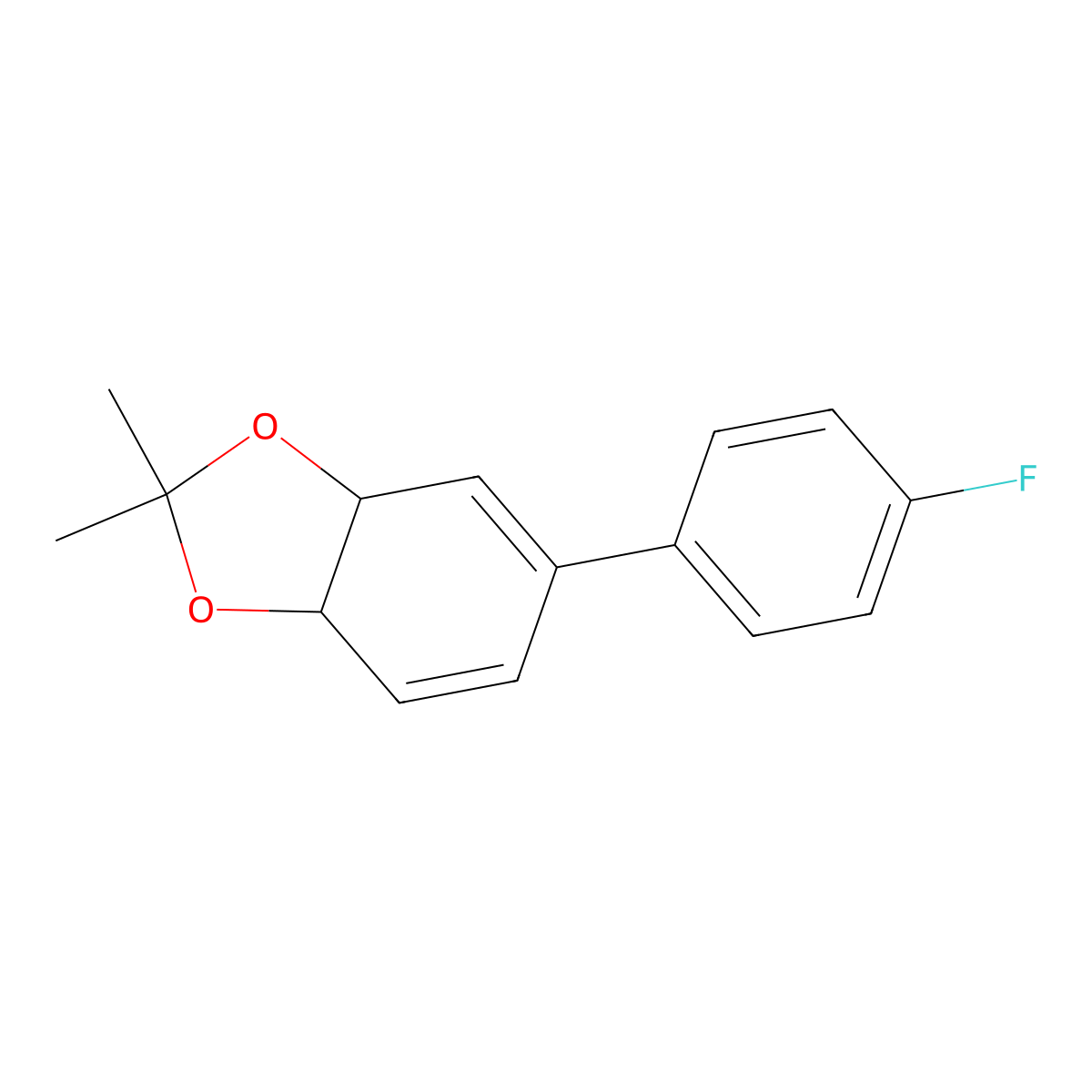(3aR,7aS)-5-(4-fluorophenyl)-2,2-dimethyl-3a,7a-dihydro-1,3-benzodioxole molecular structure, CAS 2199389-30-3