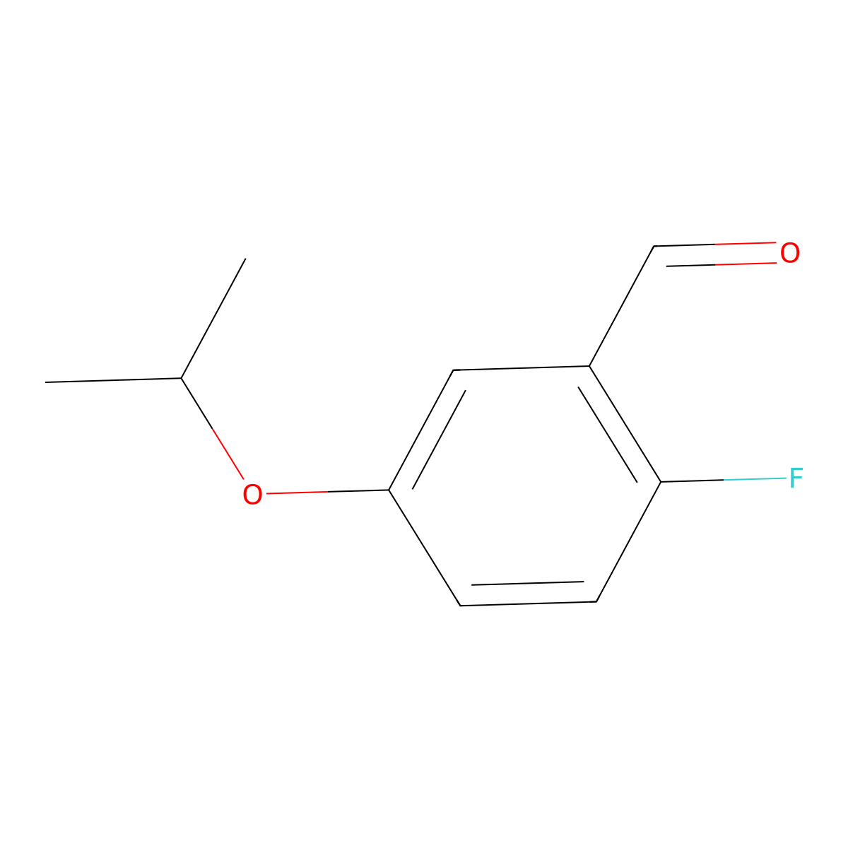 2-Fluoro-5-isopropoxybenzaldehyde molecular structure, CAS 219939-06-7