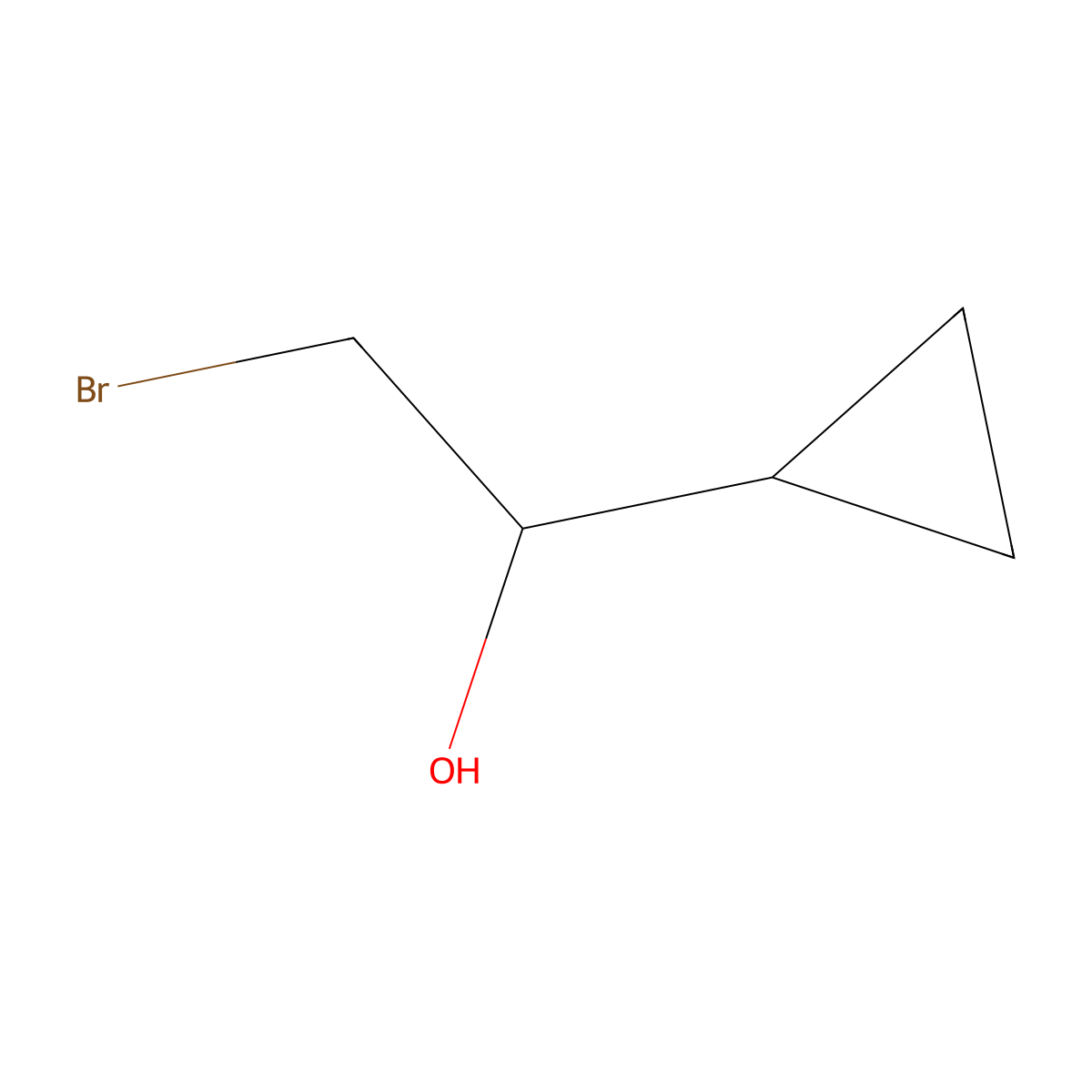 2-Bromo-1-Cyclopropylethanol molecular structure, CAS 21994-20-7