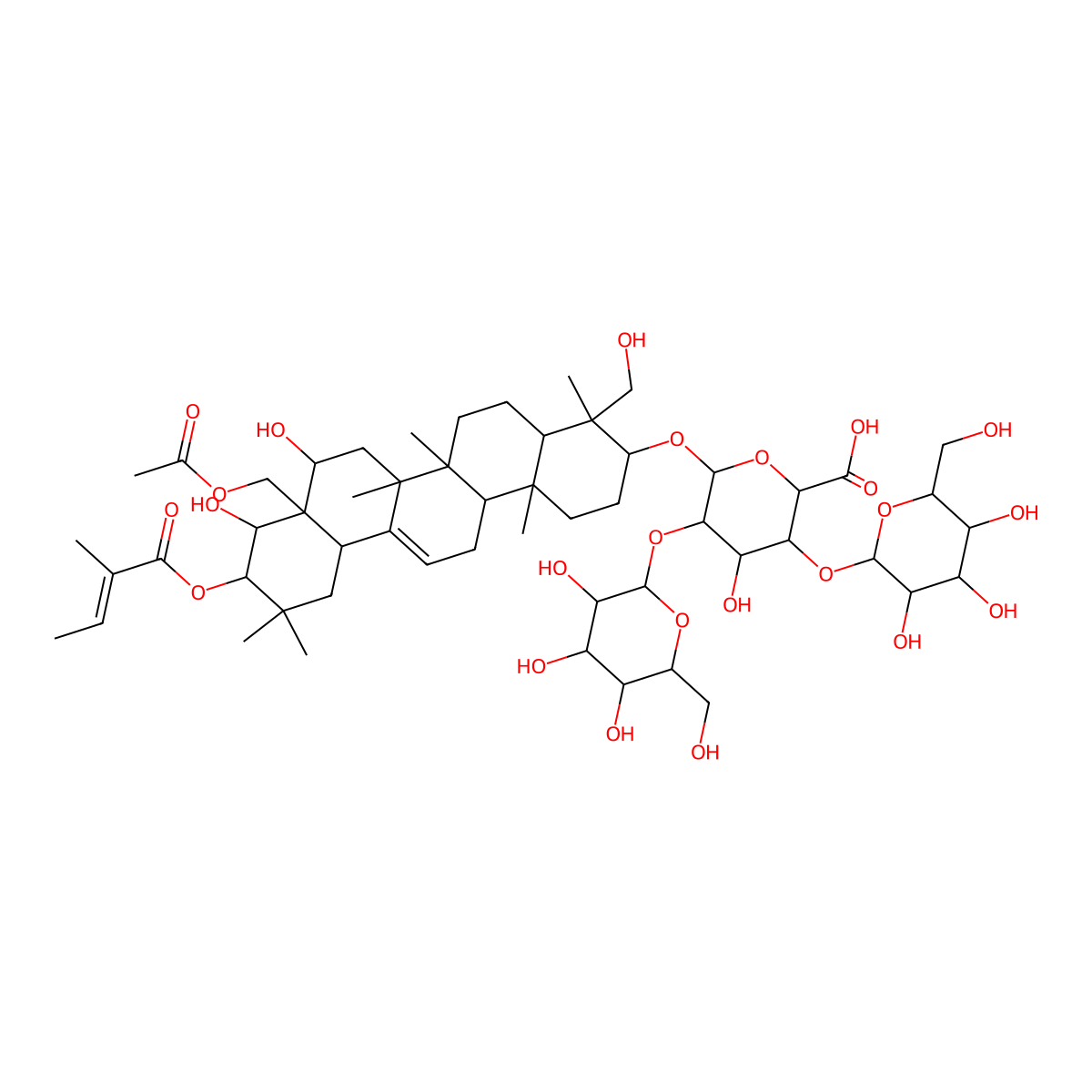 Isoescin IA molecular structure, CAS 219944-39-5