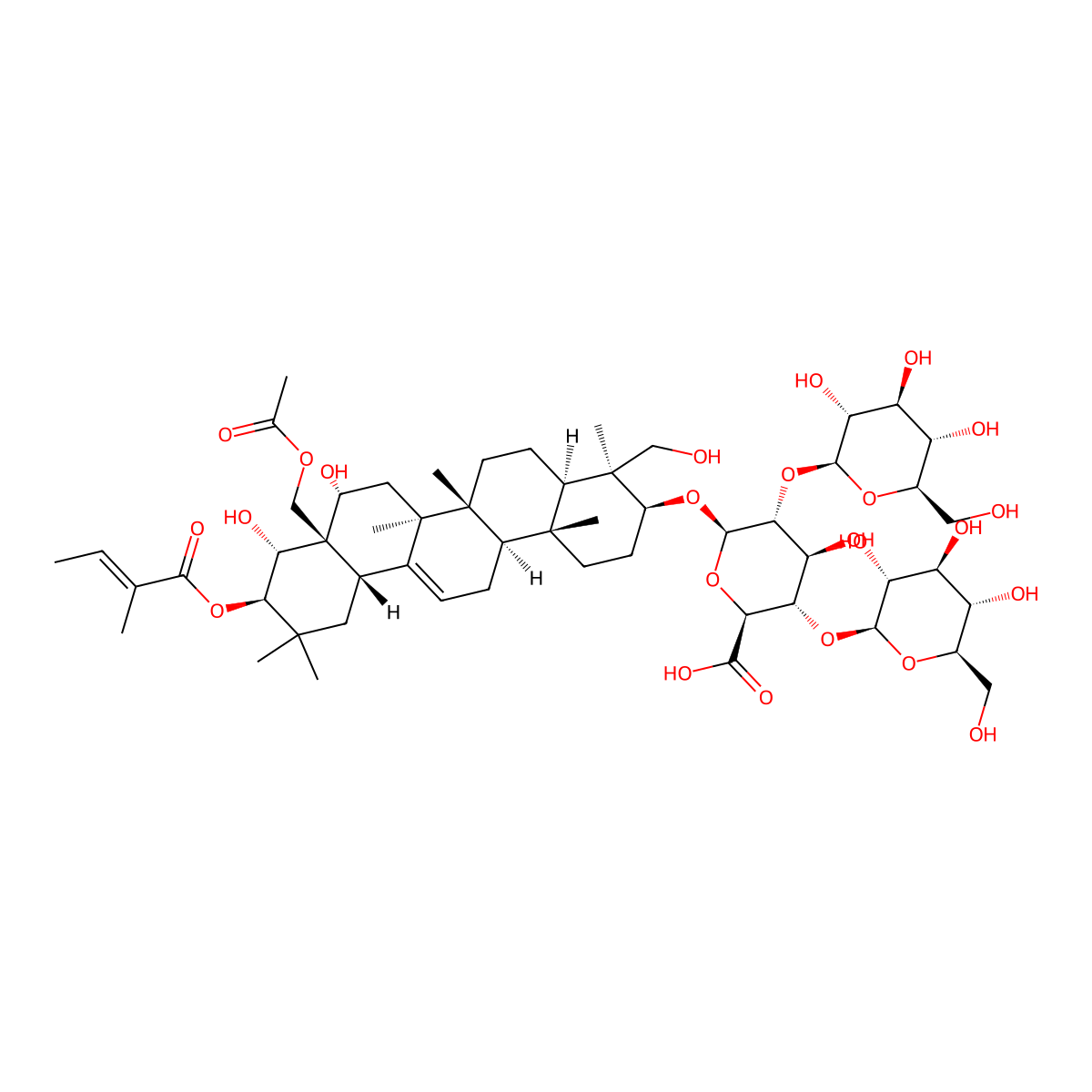 Isoescin IA molecular structure, CAS 219944-39-5