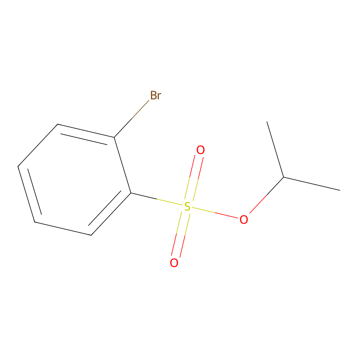 Propan-2-yl 2-bromobenzene-1-sulfonate molecular structure, CAS 219945-37-6