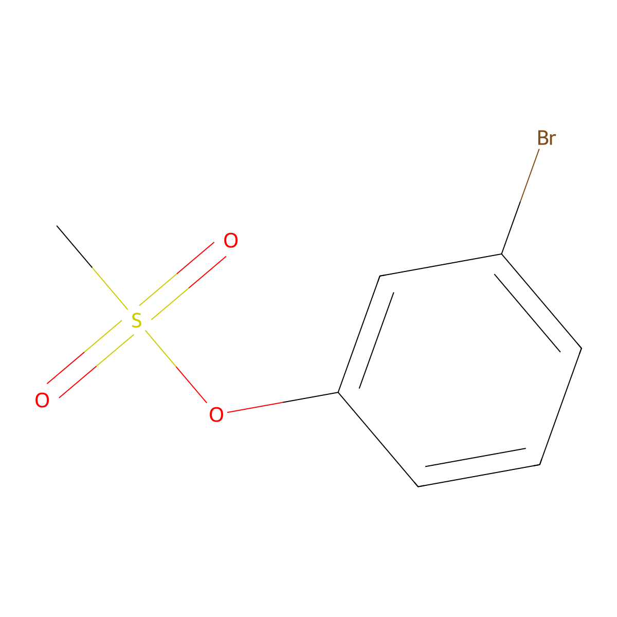 Phenol, 3-bromo-, 1-methanesulfonate molecular structure, CAS 219946-51-7