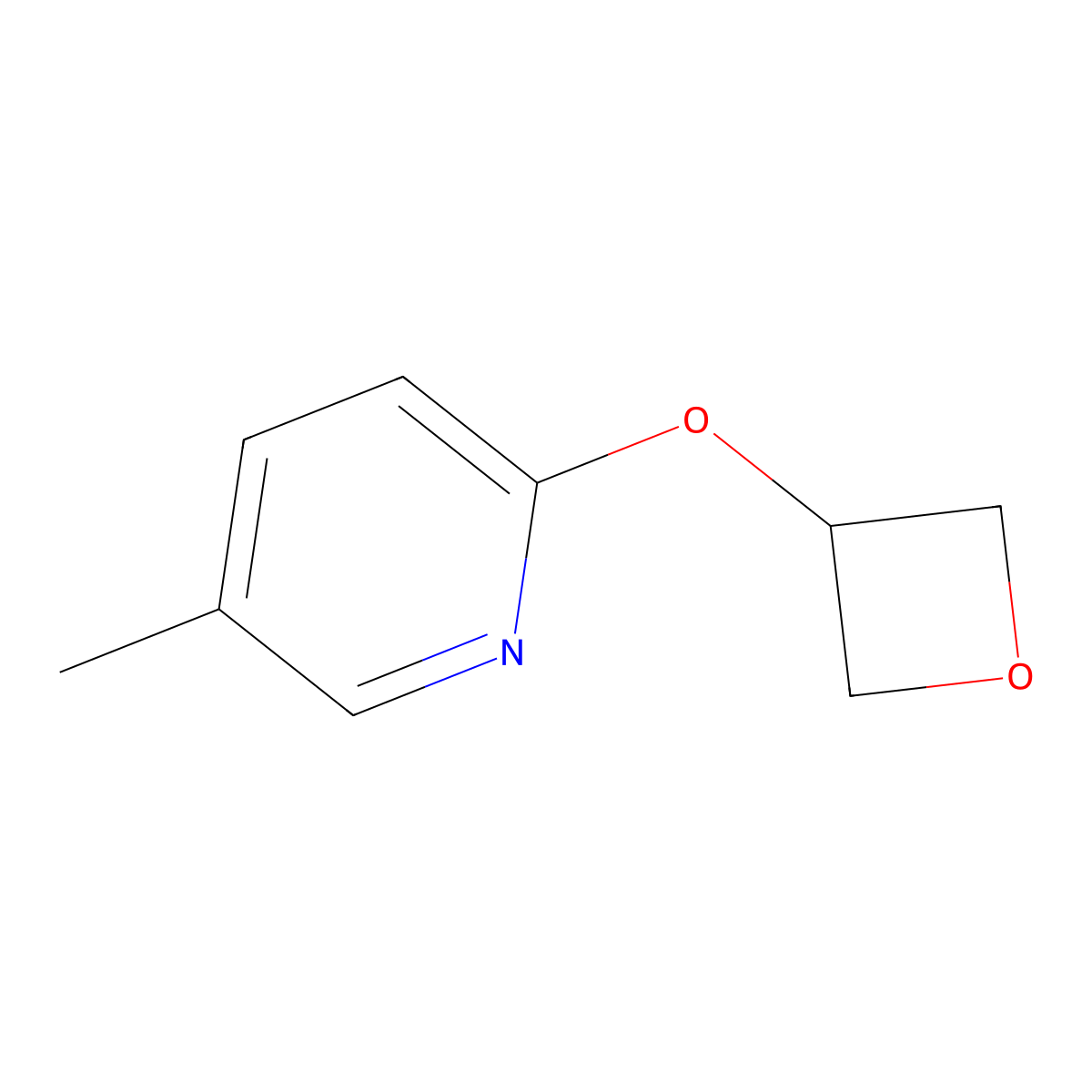 5-Methyl-2-(oxetan-3-yloxy)pyridine molecular structure, CAS 2199509-20-9