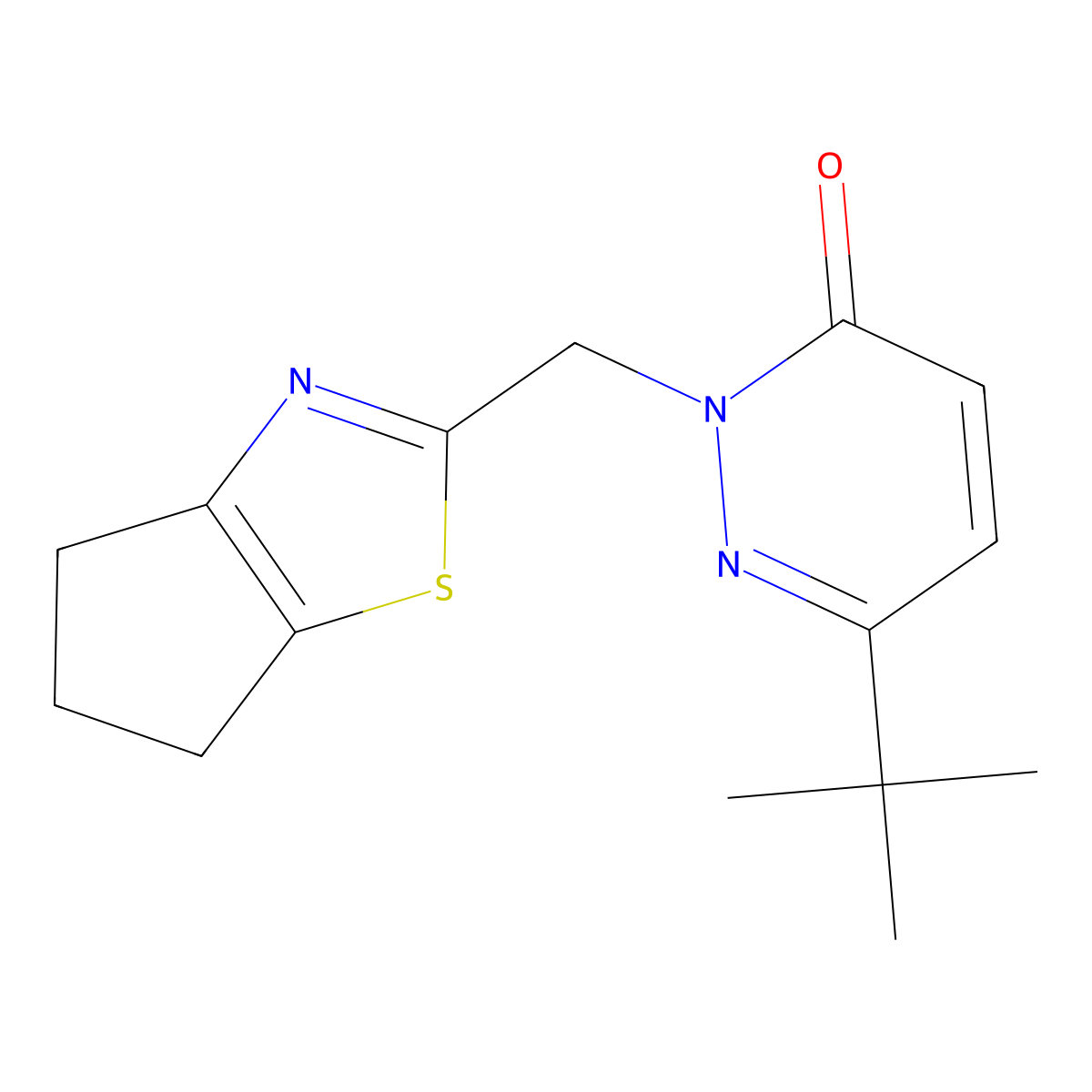 6-tert-butyl-2-({4H,5H,6H-cyclopenta[d][1,3]thiazol-2-yl}methyl)-2,3-dihydropyridazin-3-one molecular structure, CAS 2199601-86-8